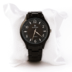 reward men's black classic wristwatch i steel frame watch i 100% pure